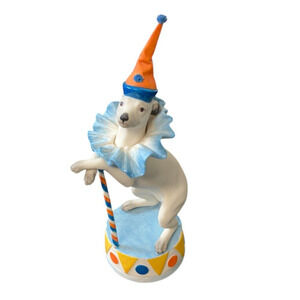 Vintage Cybis Dandy the Dancing Dog Figurine Circus Collection 8 1/4"